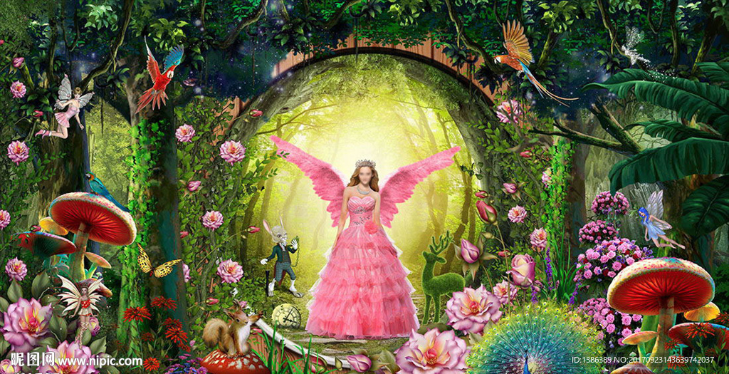 爱丽丝梦游仙境梦幻森林婚纱写真