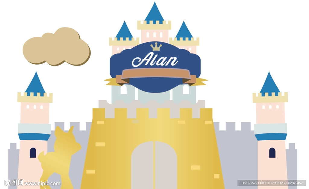 卡通城堡图片素材