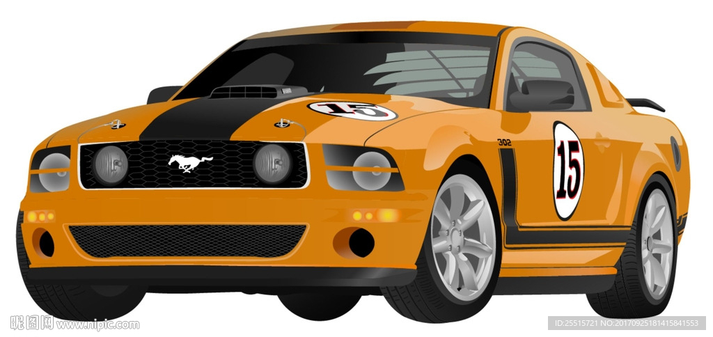 跑车矢量图片素材