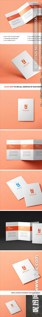 科技公司产品三折页效果图