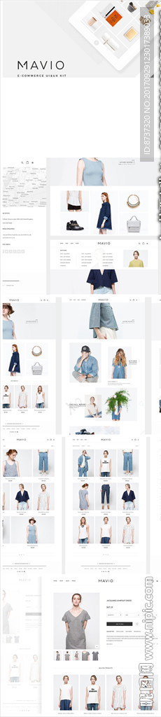 白色简约WEB图表界面设计图