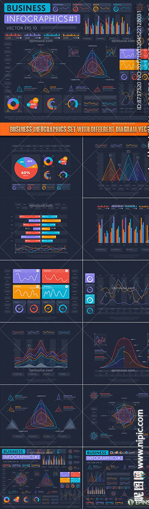 50种创意信息图表矢量模板