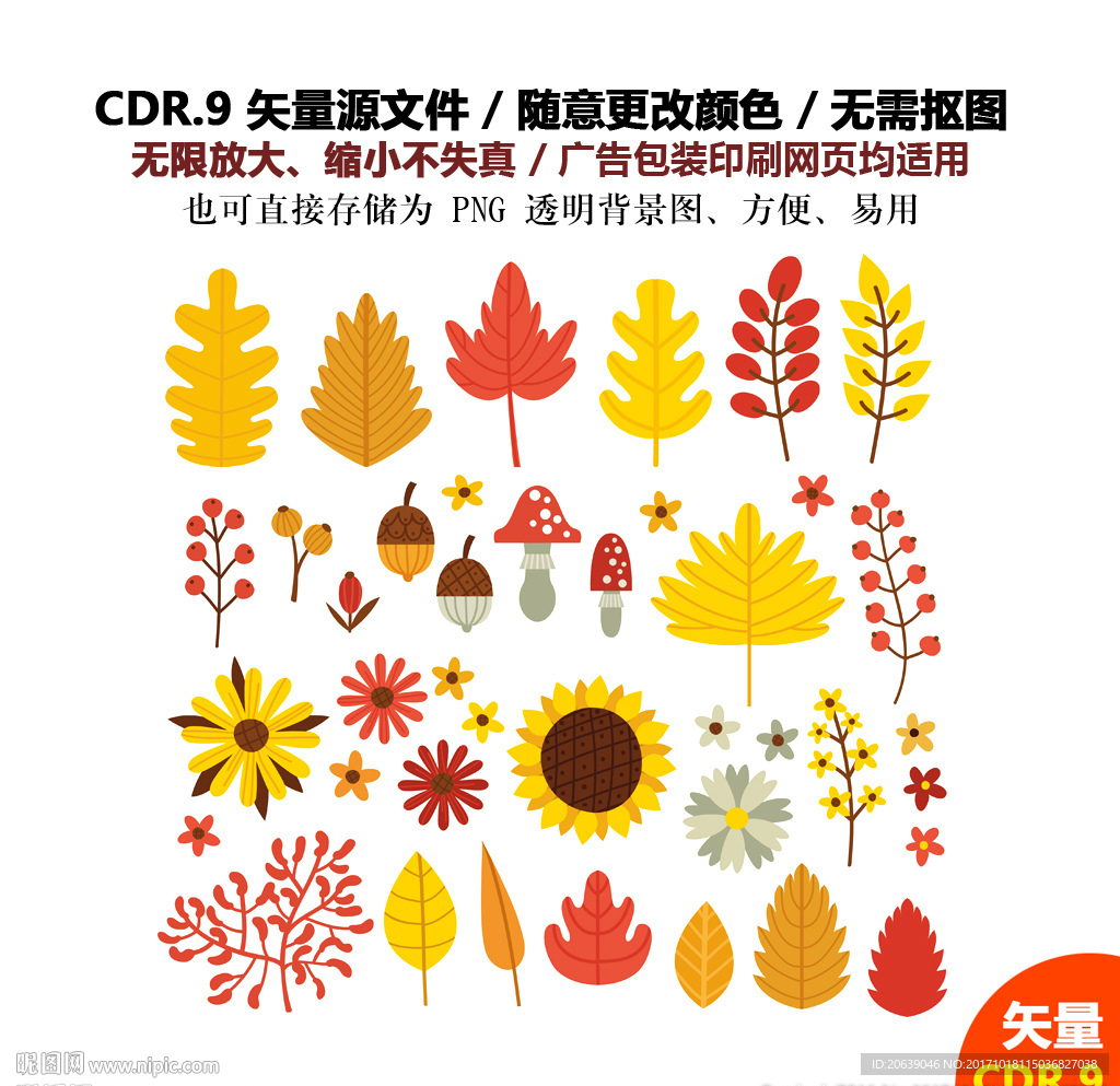 红色卡通树叶果子枇杷矢量图