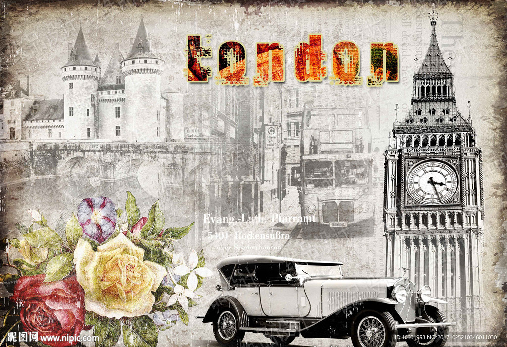 欧美风格装饰画