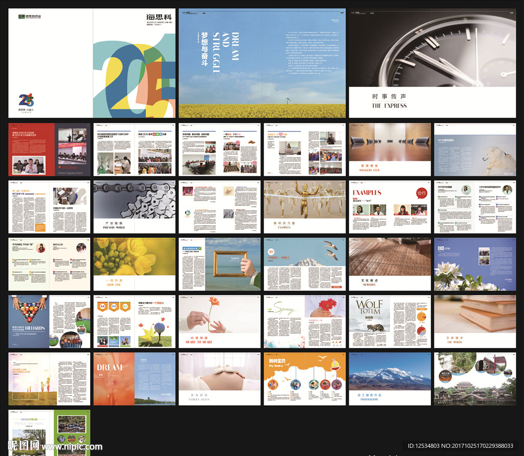 企业内刊画册杂志报纸设计ai