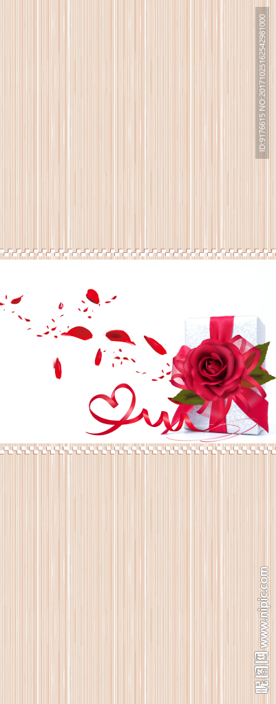 玫瑰花移门图案