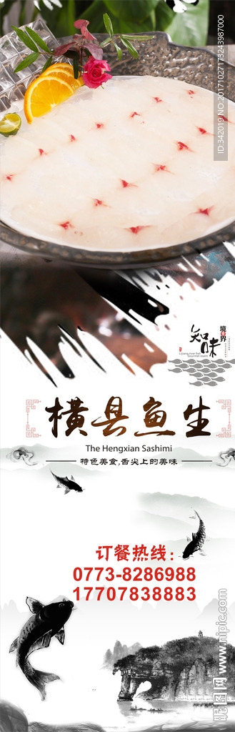 横县鱼生海报