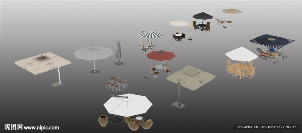 太阳伞合集图片