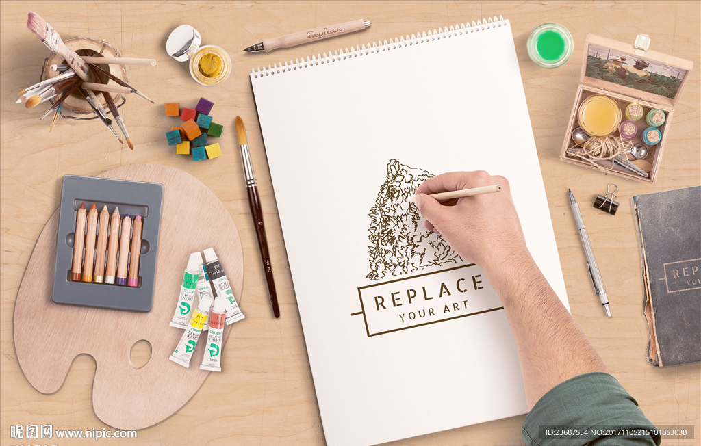 VI样机智能贴图模版效果图