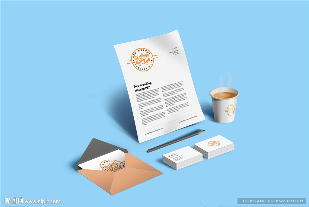 VI样机智能贴图模版效果图