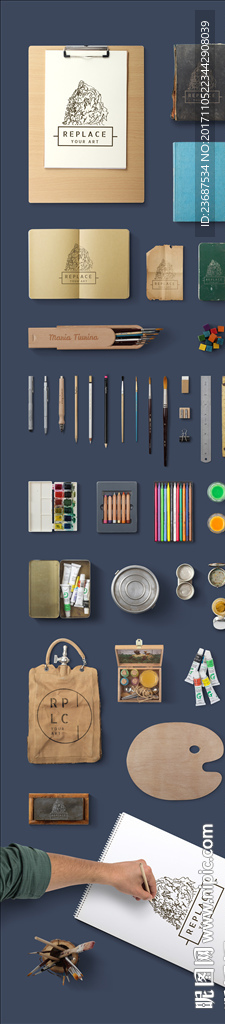 VI样机智能贴图模版效果图