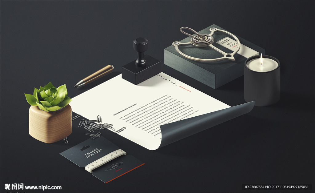 VI样机智能贴图模版效果图