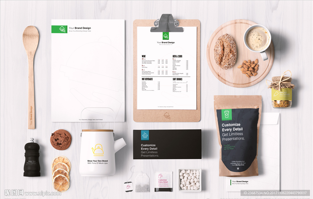 VI样机智能贴图模版效果图