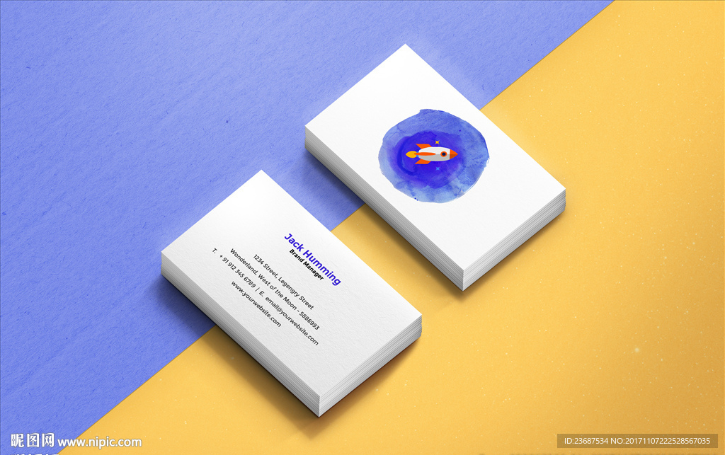 VI样机名片贴图智能贴图模