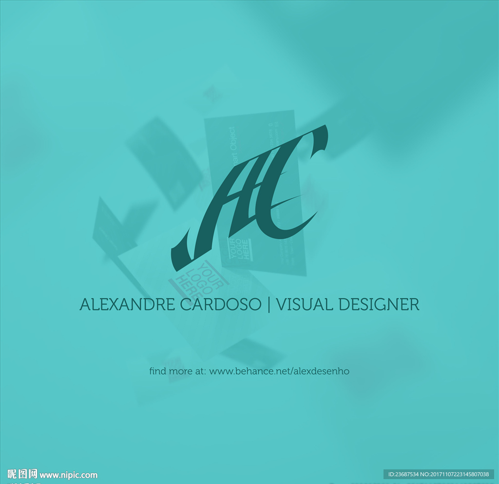 VI样机名片贴图智能贴图模