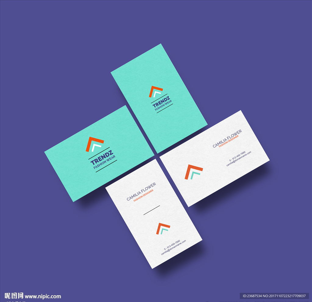 VI样机名片贴图智能贴图模