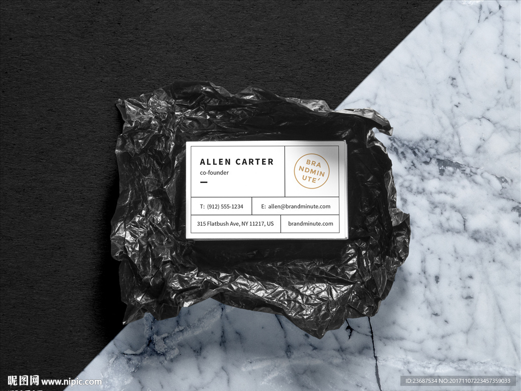 VI样机名片贴图智能贴图模