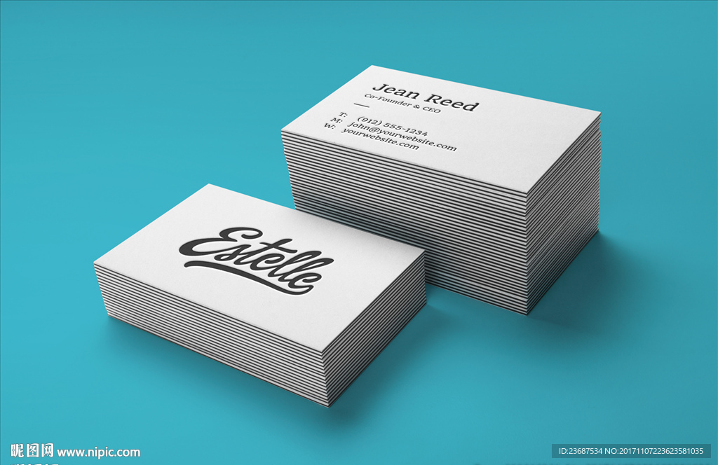 VI样机名片贴图智能贴图模