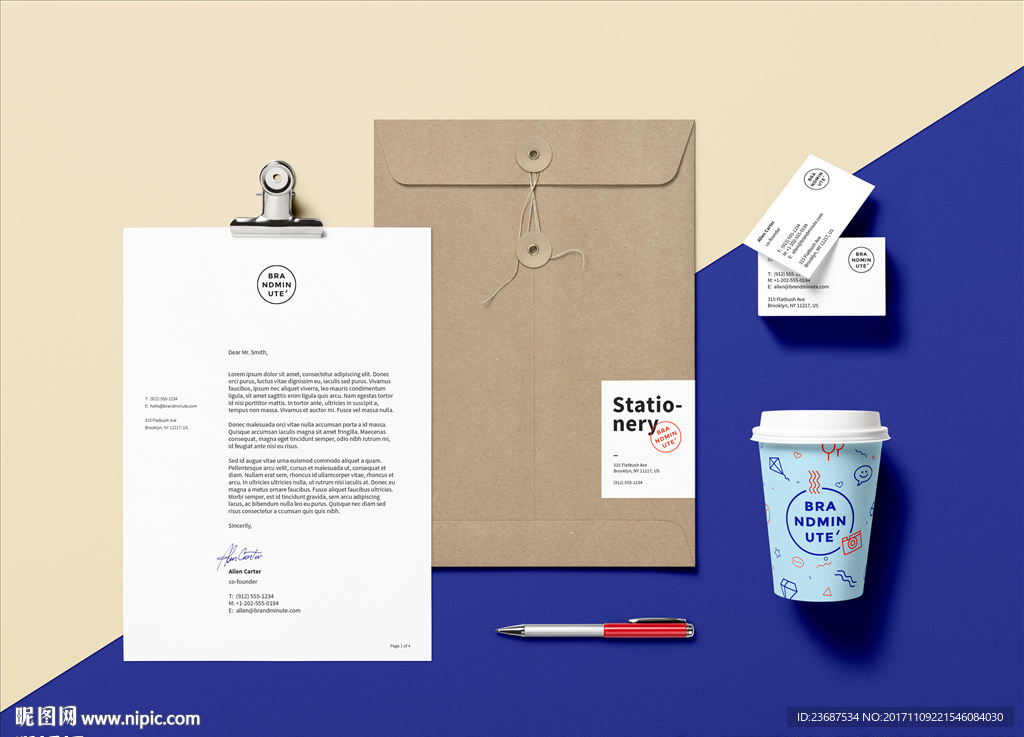 VI样机智能贴图模版效果图