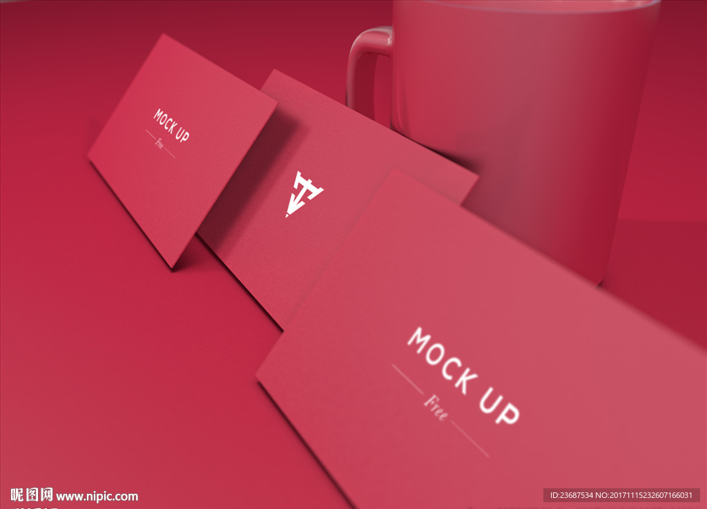 VI样机名片贴图智能贴图