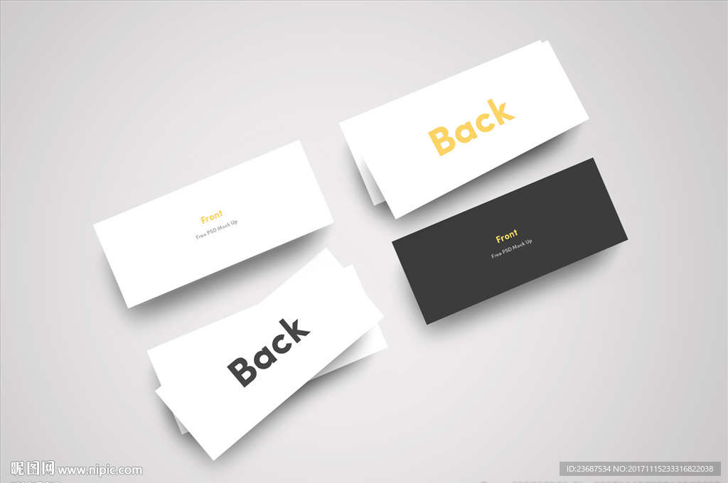 VI样机名片贴图智能贴图