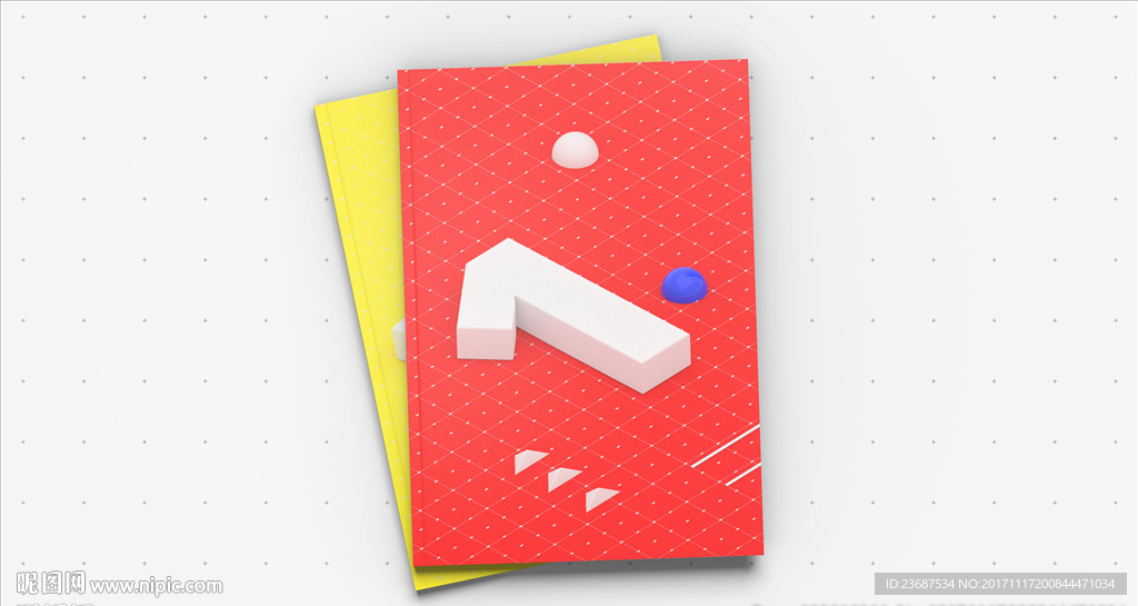 VI样机画册智能贴图模版