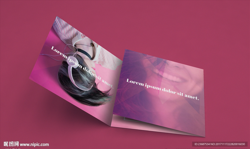 VI样机画册智能贴图模版