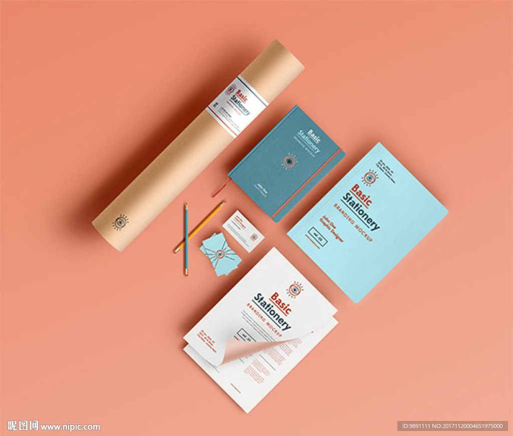 vi 贴图集 名片 海报 信纸