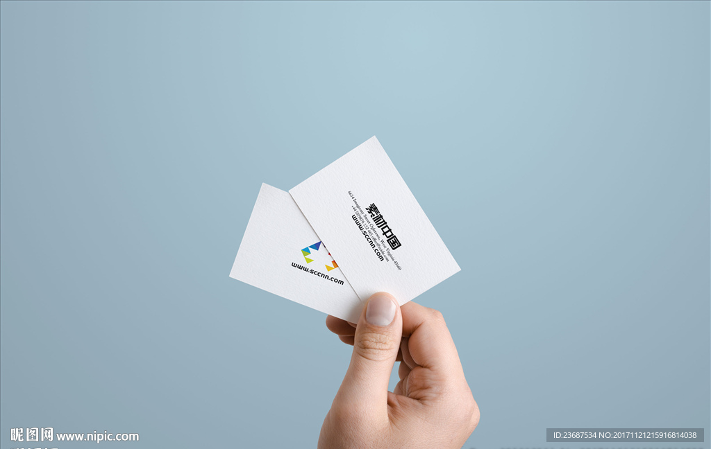 VI样机名片贴图智能贴图