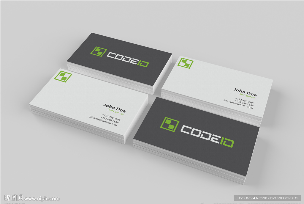 VI样机名片贴图智能贴图模