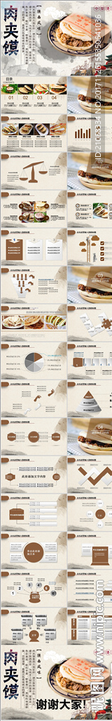 陕西特色美食文化肉夹馍PPT