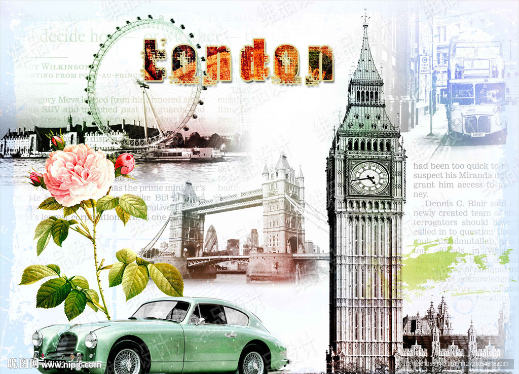 欧美风格装饰画