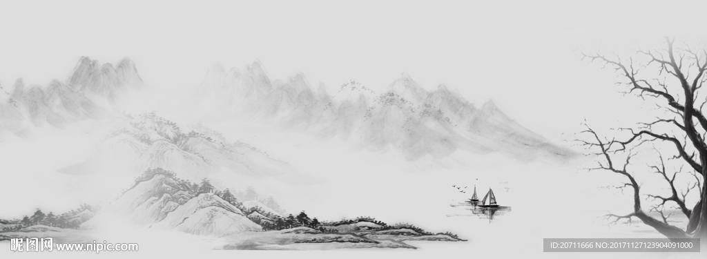 中式背景墙素材