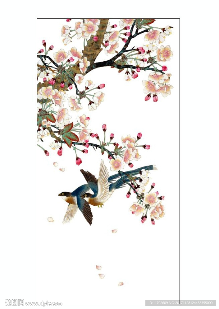 花鸟 梅花 高清印刷