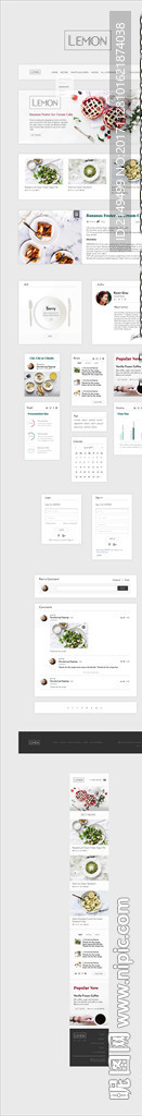 餐饮app界面设计PSD源文件