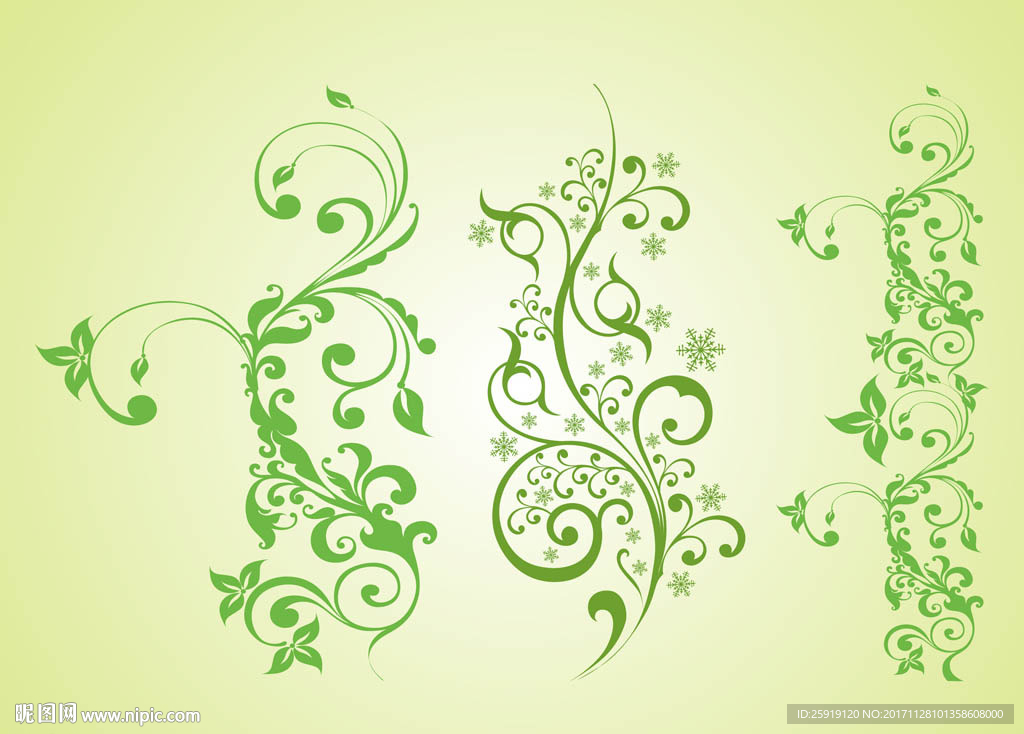 欧式花纹底纹包装节日藤条花图案