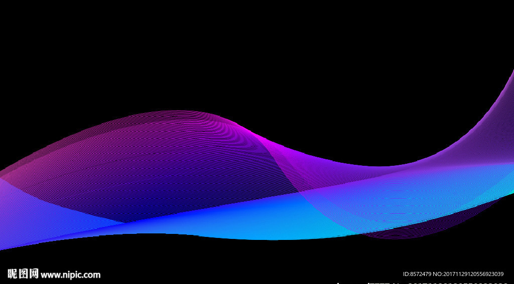 蓝紫色柔和线条背景