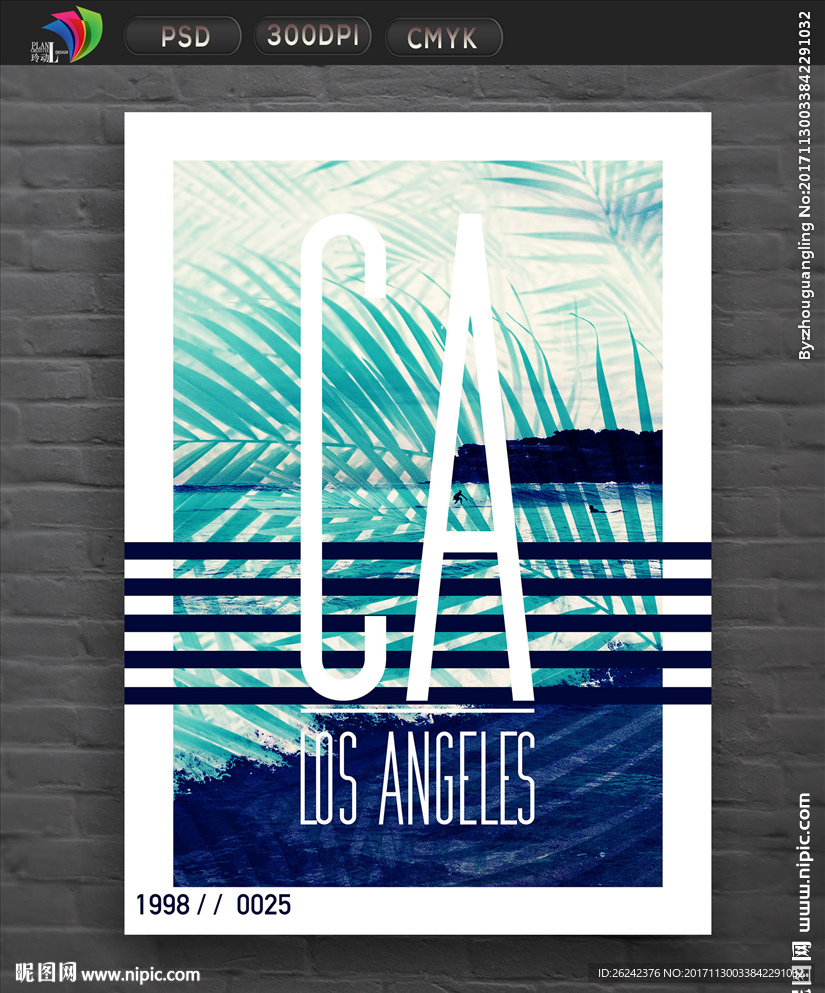 洛杉矶风景展板