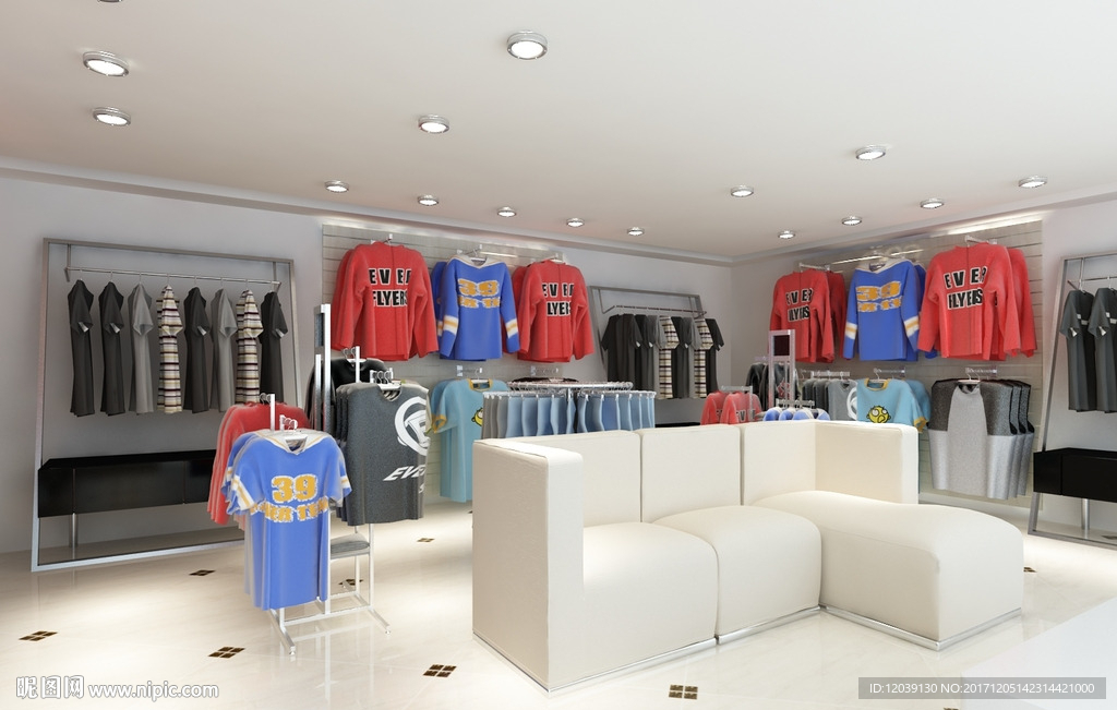 经典服装店商业空间动画