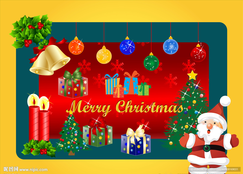 圣诞贺卡圣诞老人