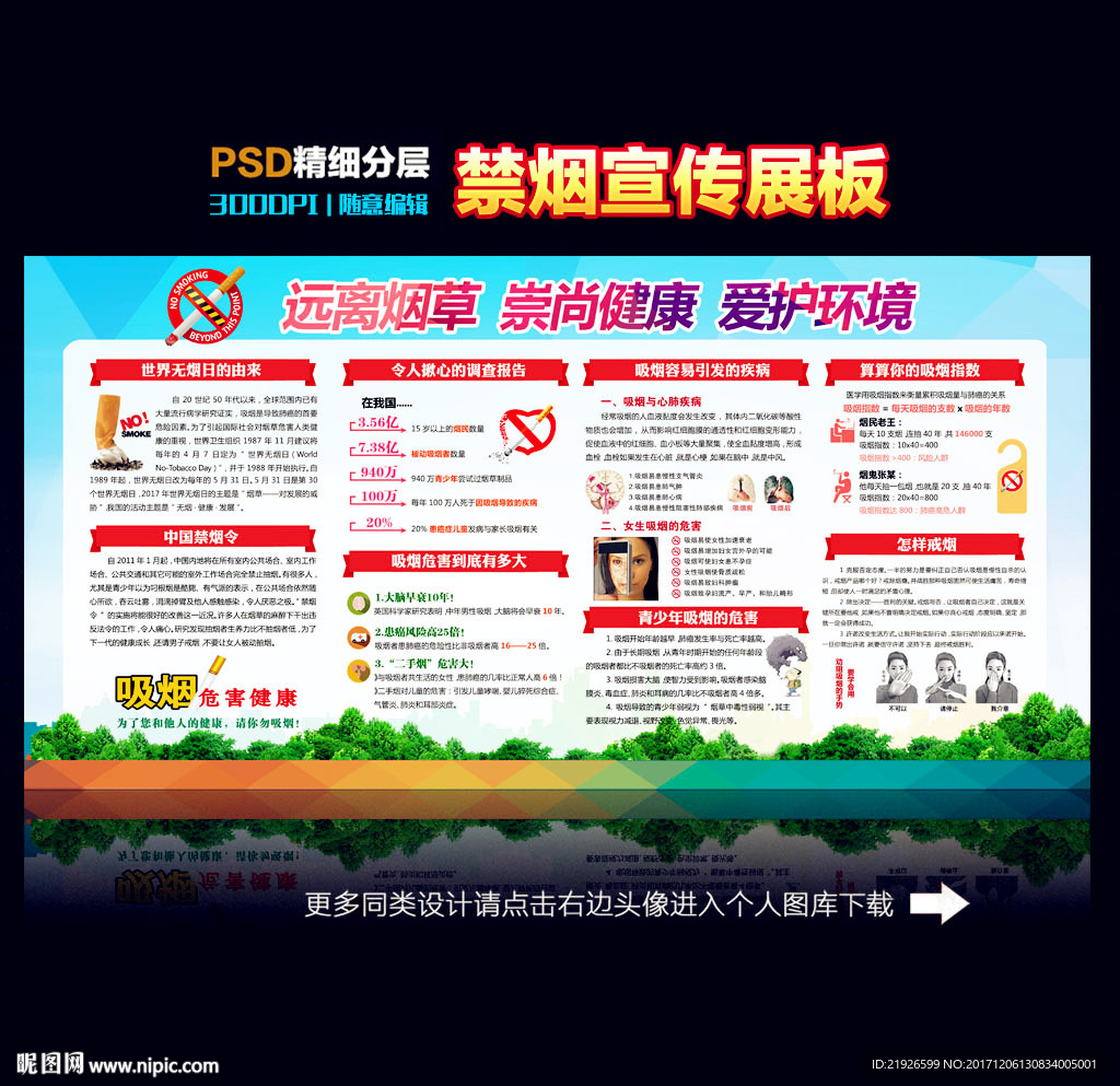 禁烟展板