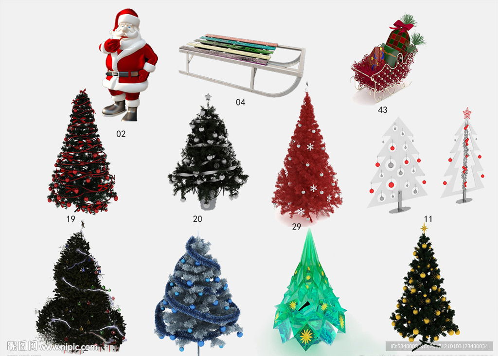 圣诞树 圣诞老人