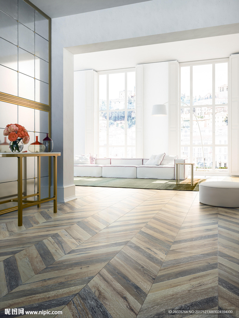 极致北欧风 最新仿古砖效果图