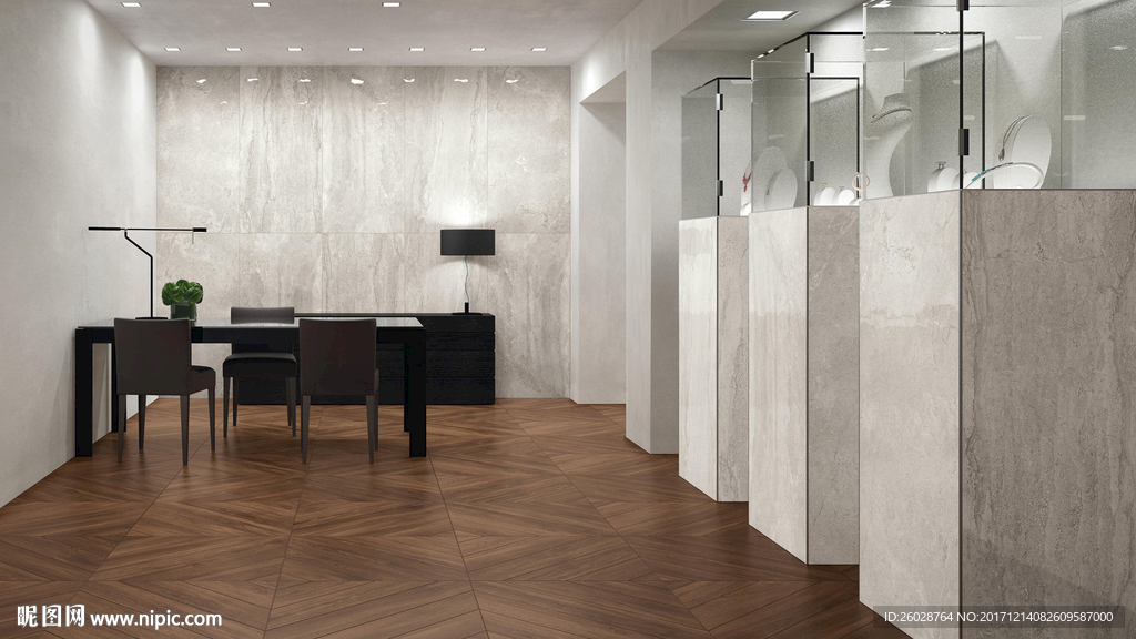 极简北欧风 最新仿古砖效果图