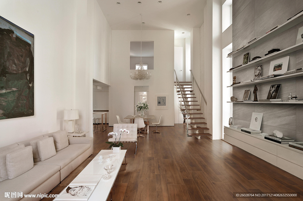 极简北欧风 最新仿古砖效果图