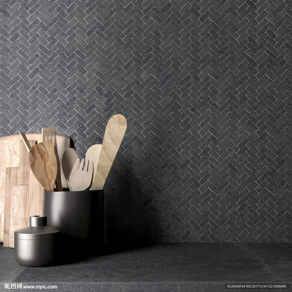 极致简约风格 仿古砖国外效果图