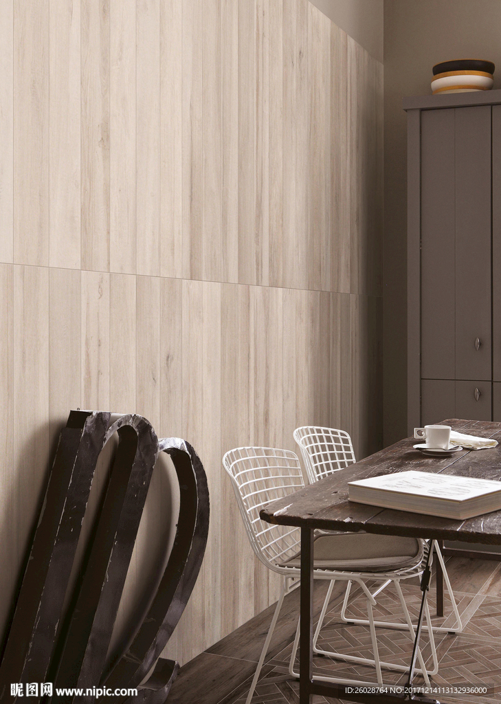 极致简约风格 仿古砖国外效果图