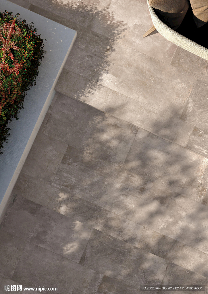 极致简约风格 仿古砖国外效果图