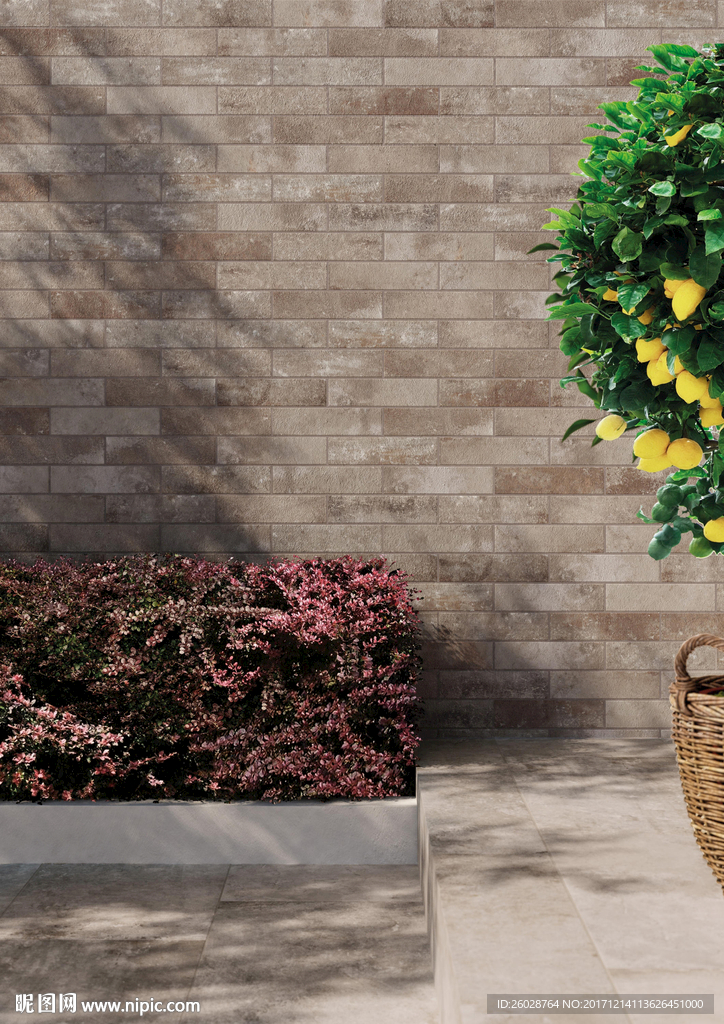 极致简约风格 仿古砖国外效果图