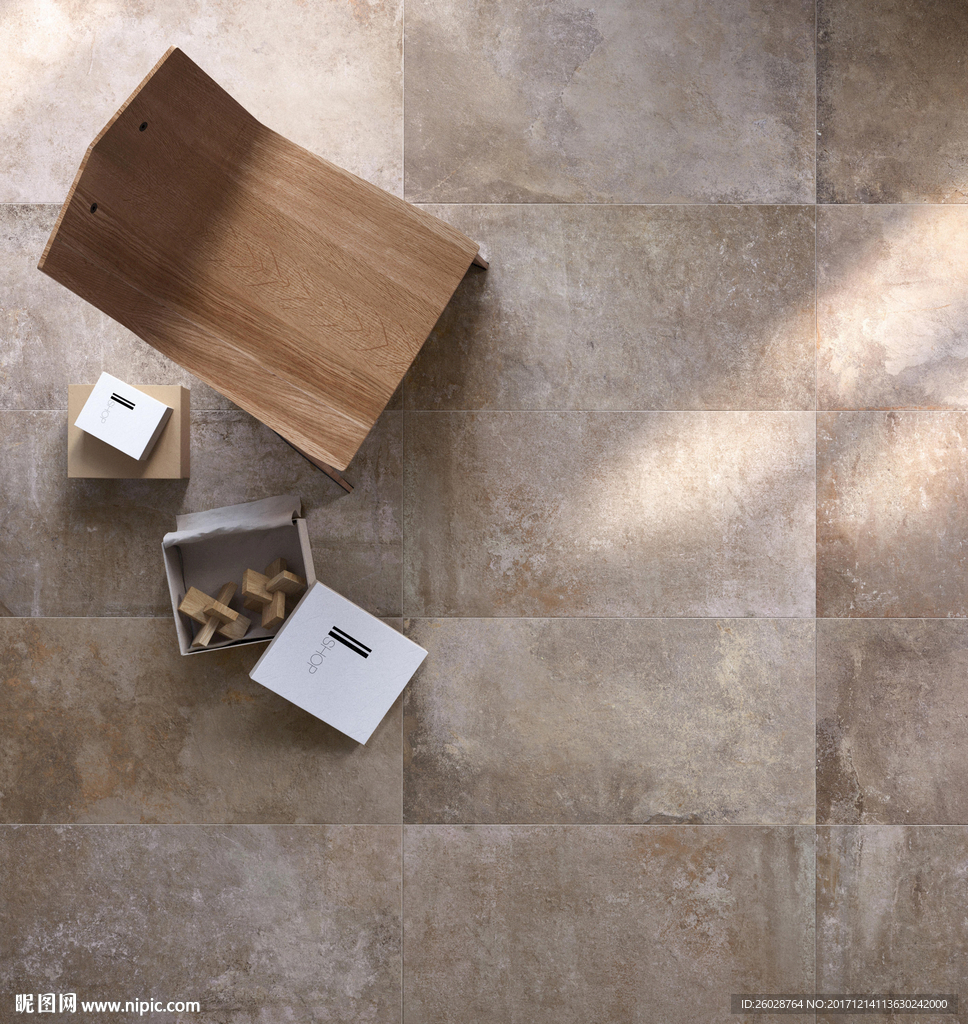 极致简约风格 仿古砖国外效果图